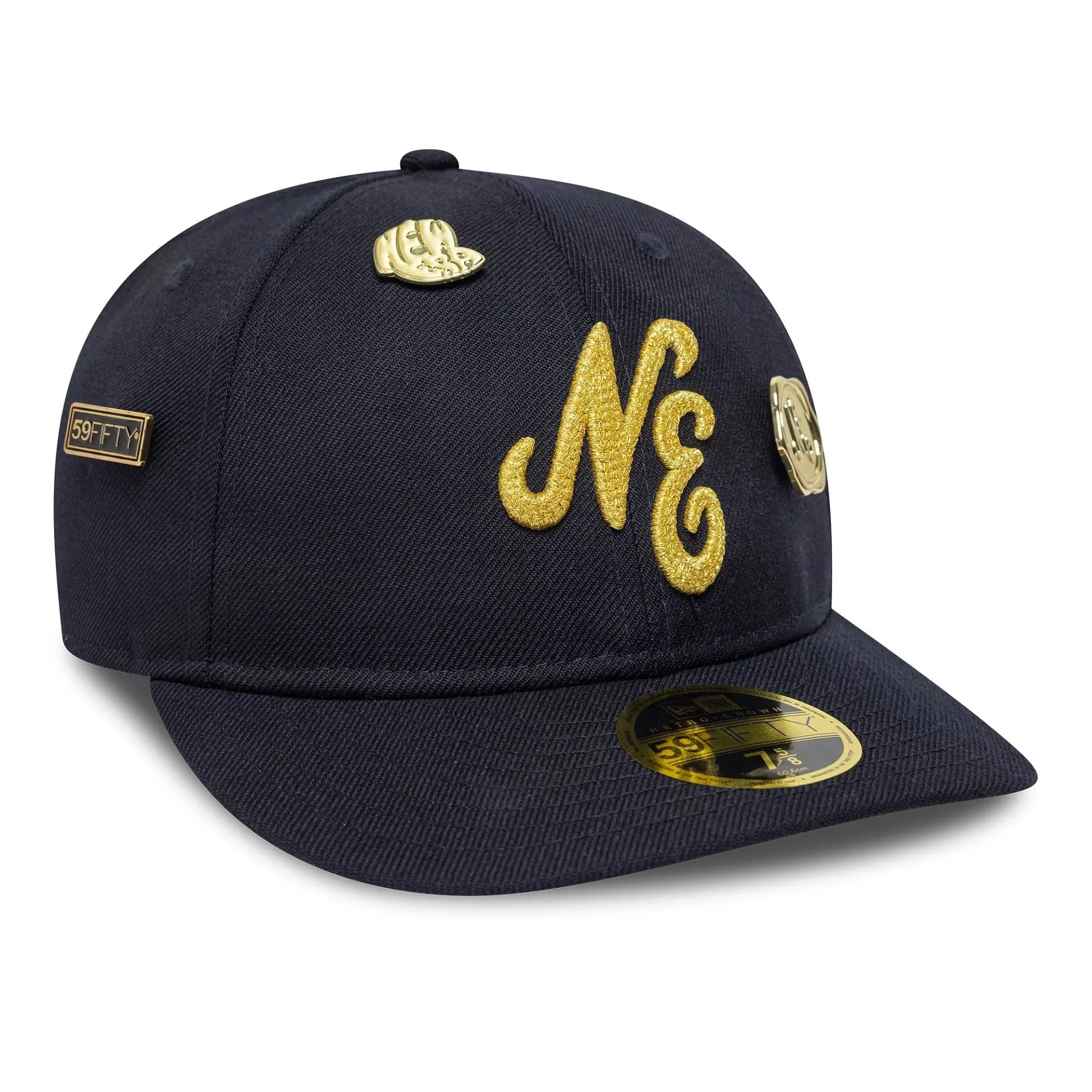 New Era Wool Navy Retro Crown 59FIFTY Fitted Cap Billy J