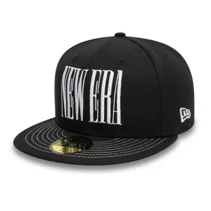 New Era Wordmark Black 59FIFTY Fitted Cap Billy J