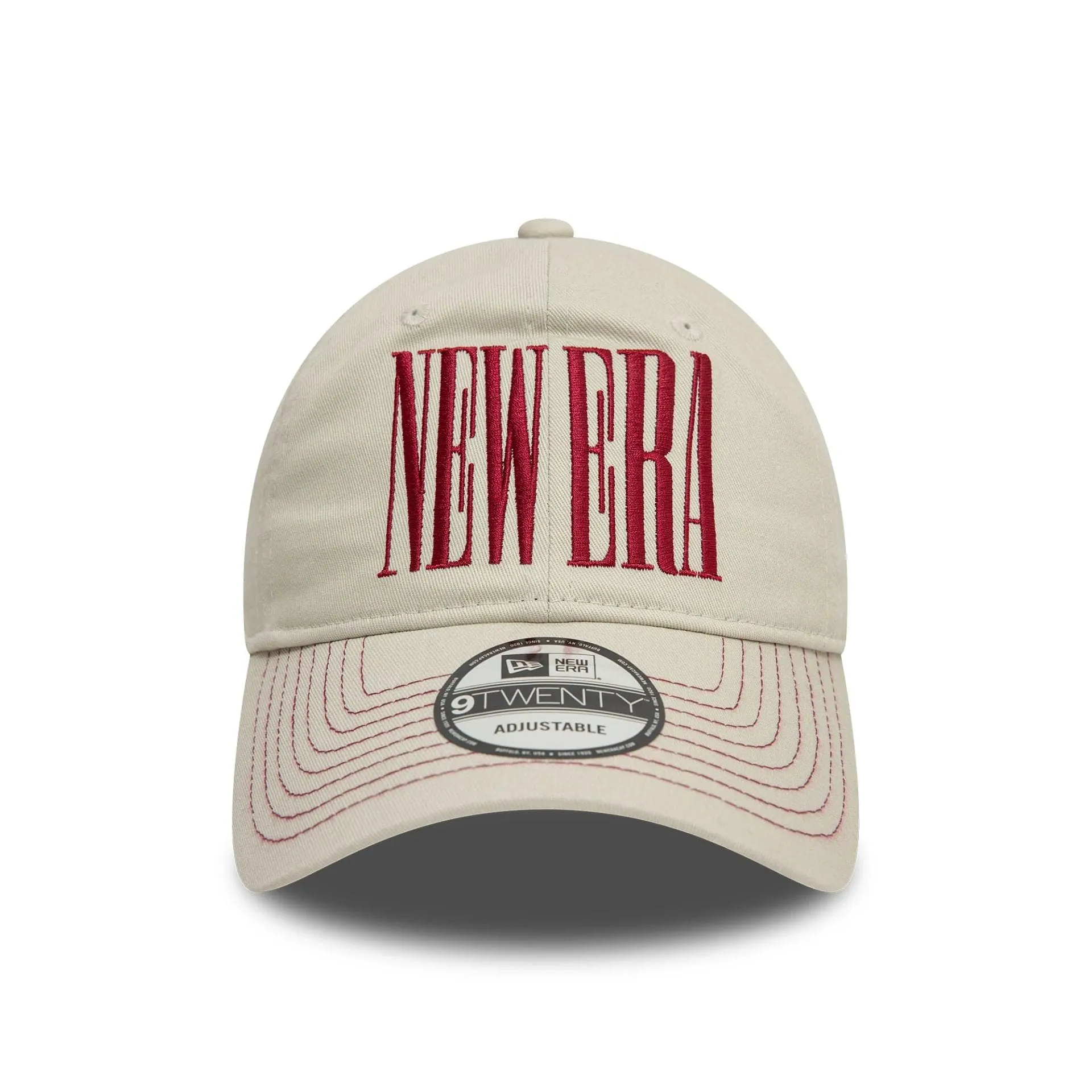 New Era Wordmark Cream 9TWENTY Adjustable Cap Billy J