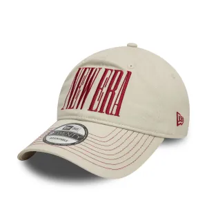 New Era Wordmark Cream 9TWENTY Adjustable Cap Billy J