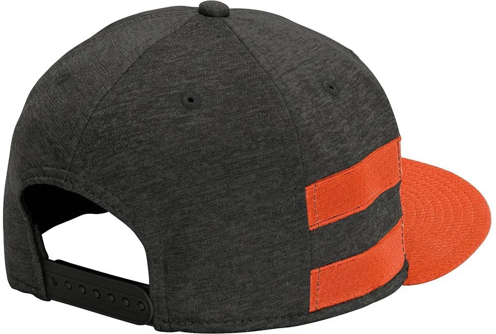 New EraShadow Heather Striped Flat Bill Snapback Cap