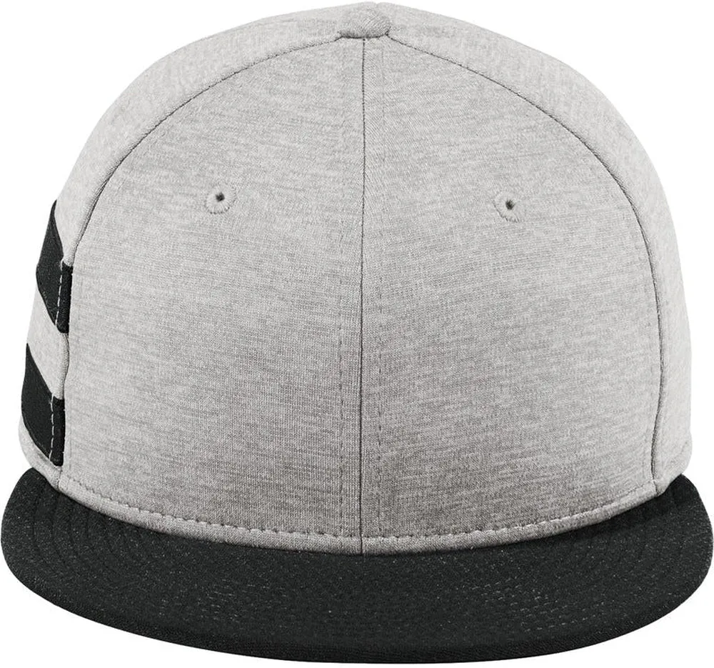 New EraShadow Heather Striped Flat Bill Snapback Cap