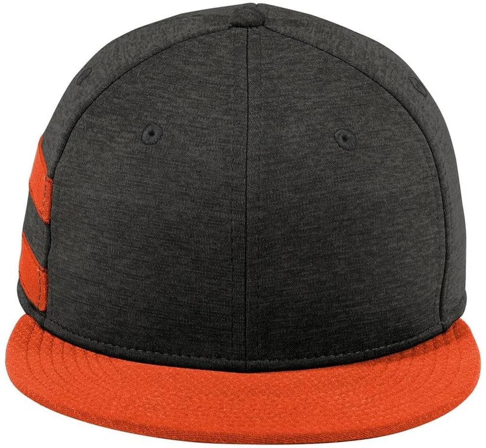New EraShadow Heather Striped Flat Bill Snapback Cap