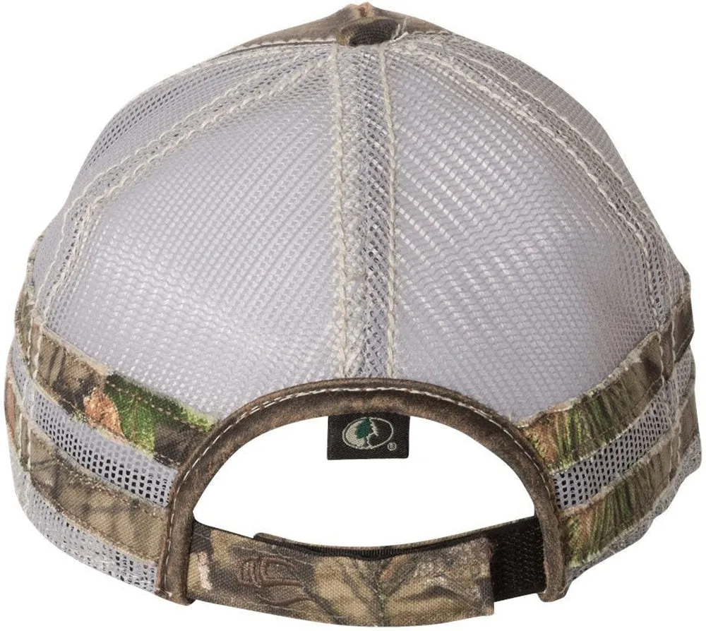 Outdoor Cap Frayed Camo Stripes Mesh-Back Cap