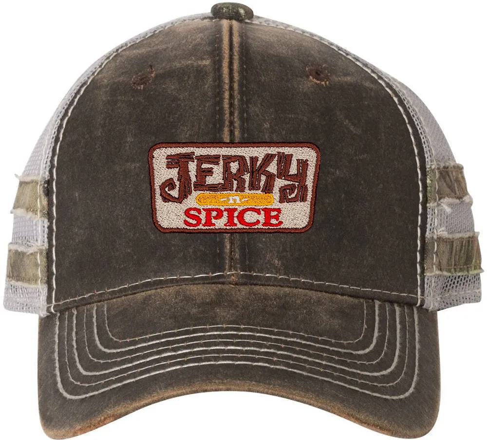 Outdoor Cap Frayed Camo Stripes Mesh-Back Cap