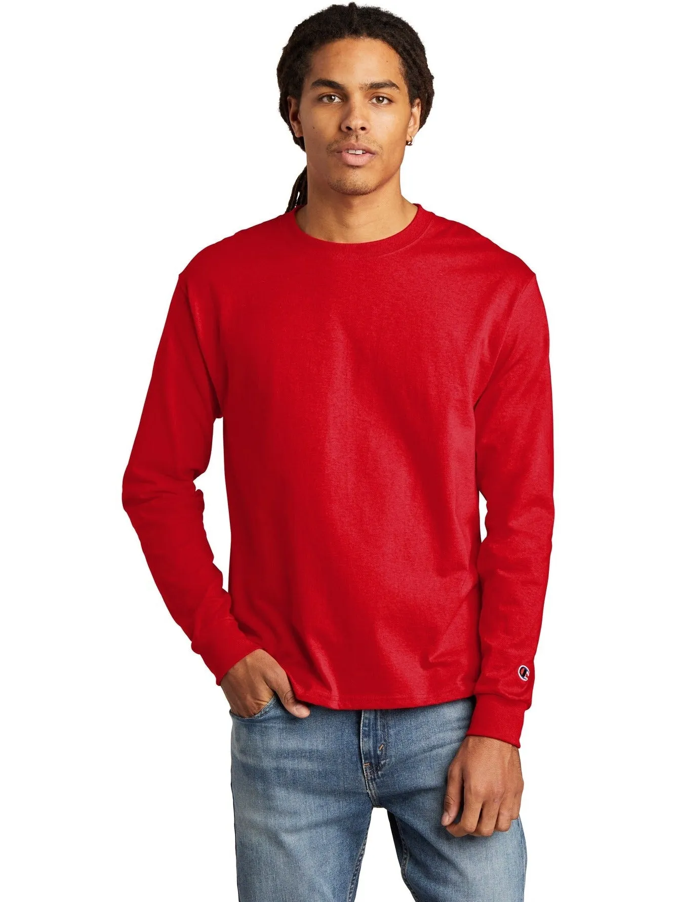 OUTLET-Champion Heritage Jersey Long Sleeve Tee