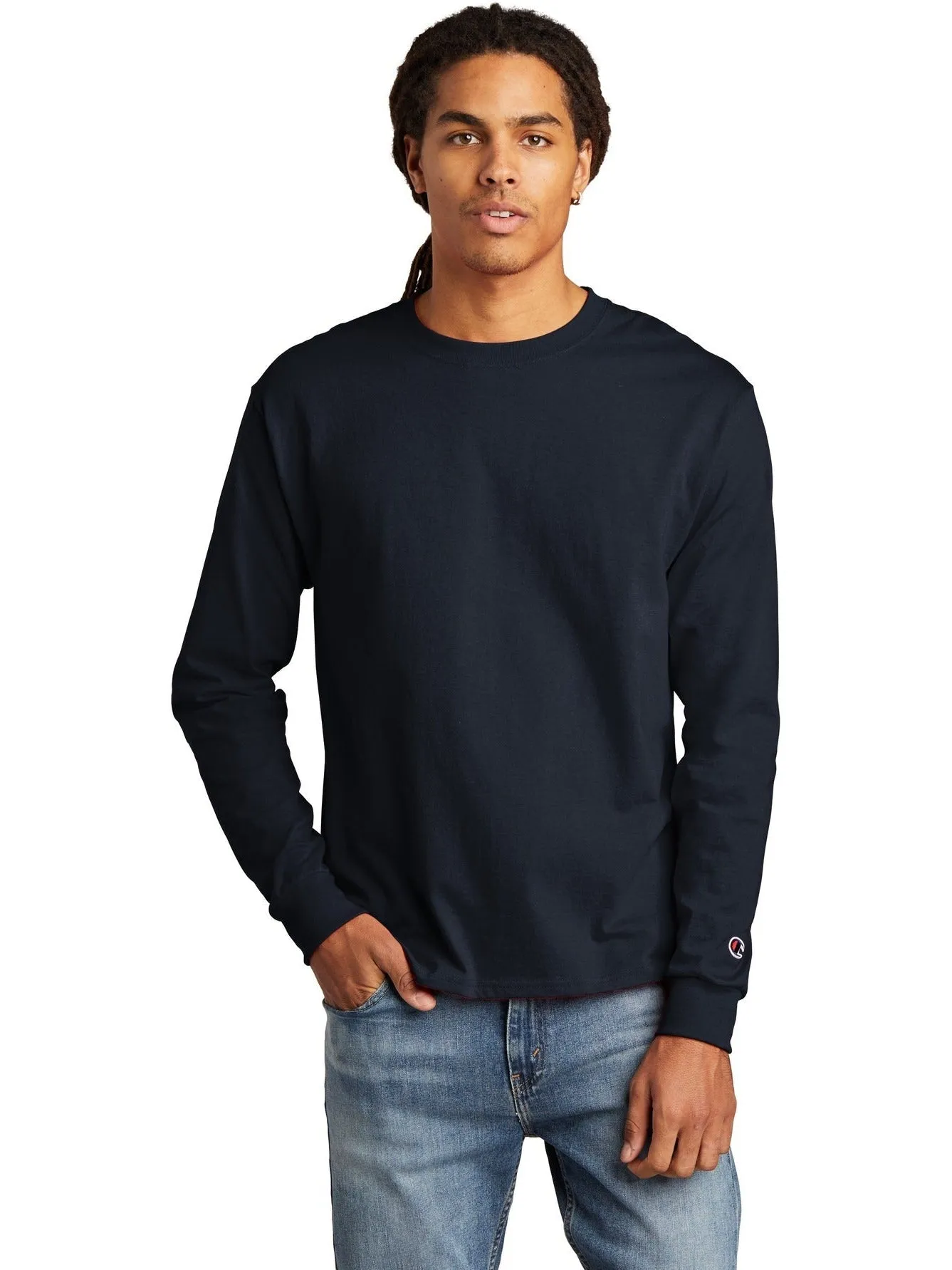 OUTLET-Champion Heritage Jersey Long Sleeve Tee