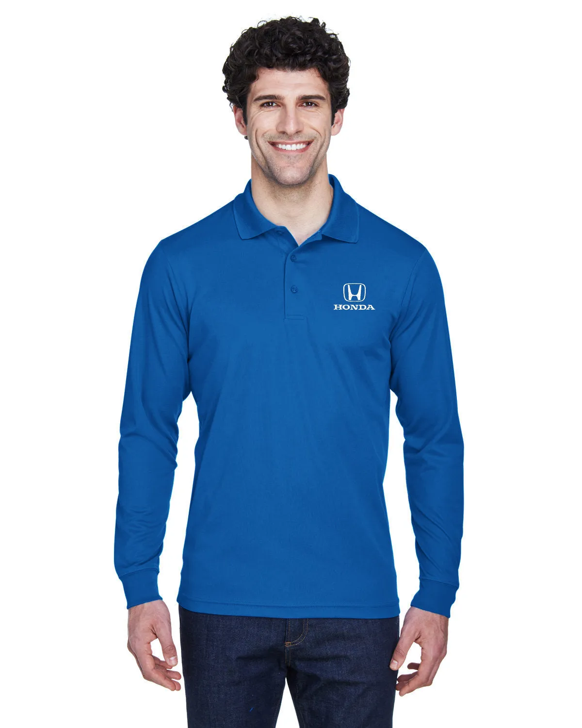 OUTLET-Core 365 Pinnacle Performance Long-Sleeve Pique Polo