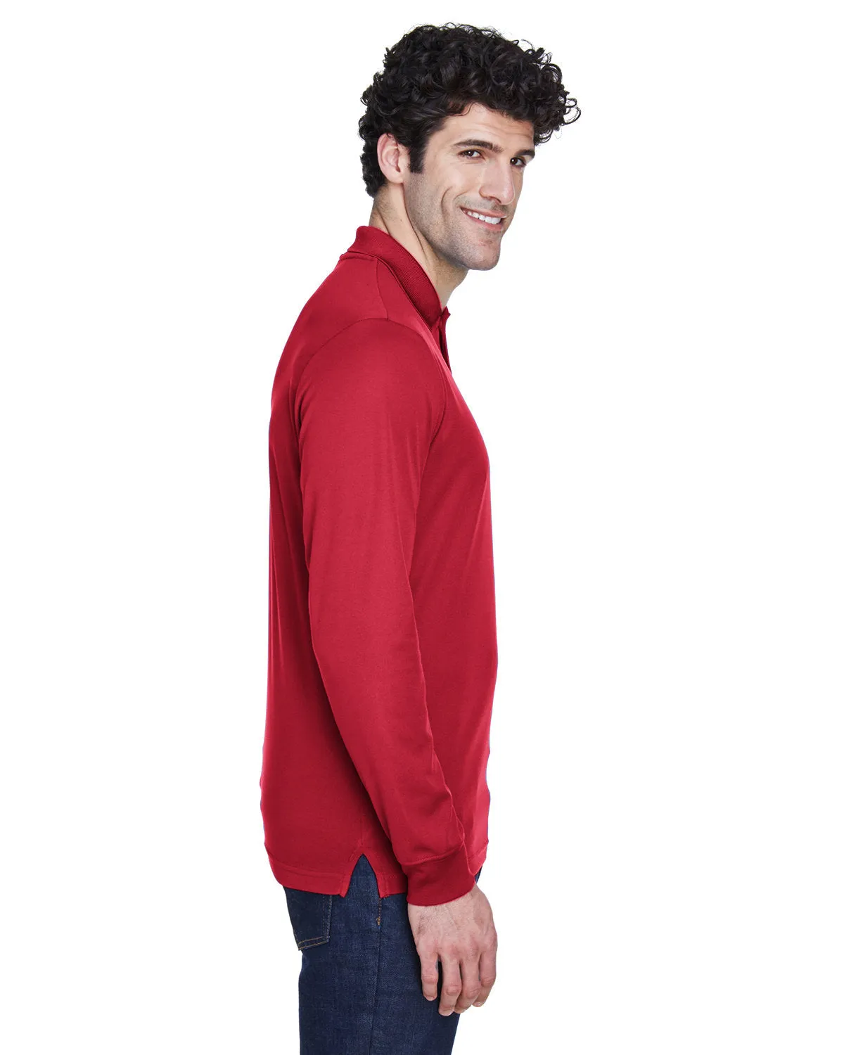 OUTLET-Core 365 Pinnacle Performance Long-Sleeve Pique Polo