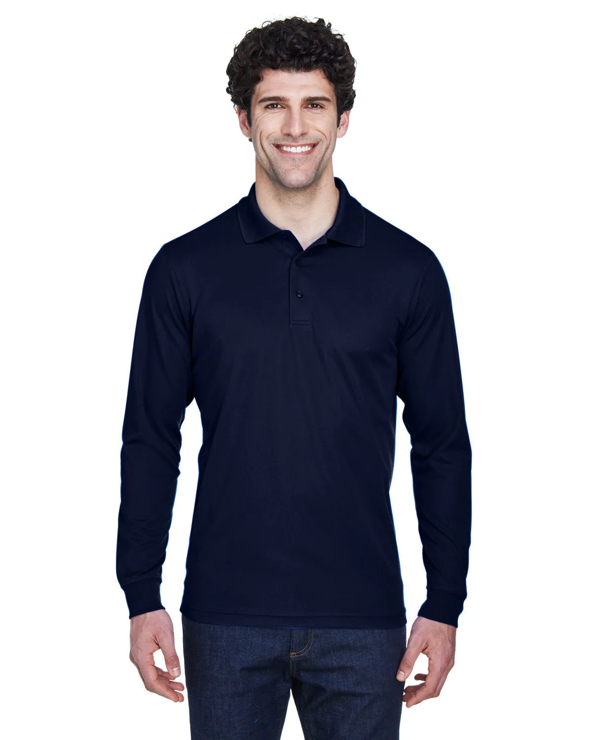 OUTLET-Core 365 Pinnacle Performance Long-Sleeve Pique Polo