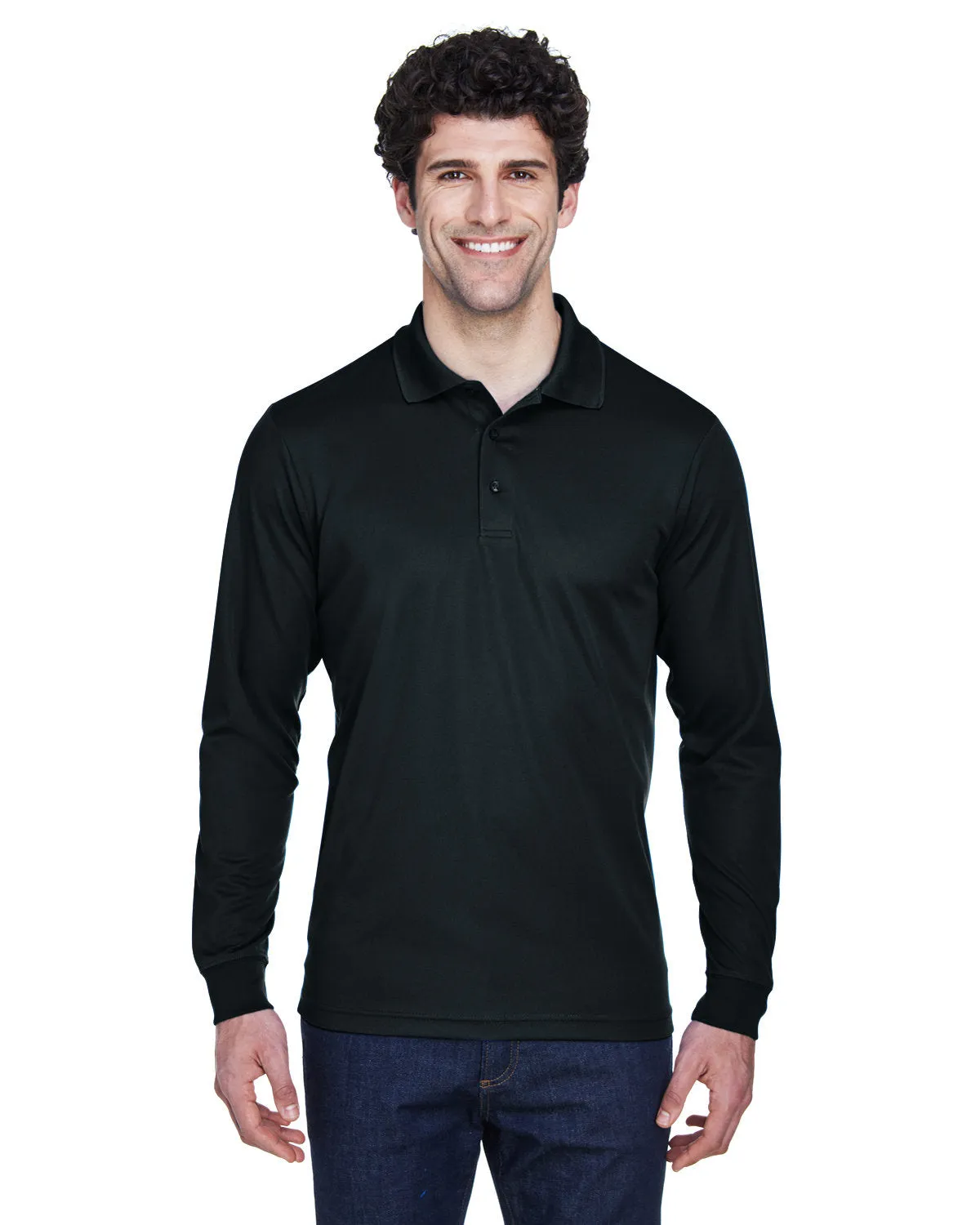 OUTLET-Core 365 Pinnacle Performance Long-Sleeve Pique Polo