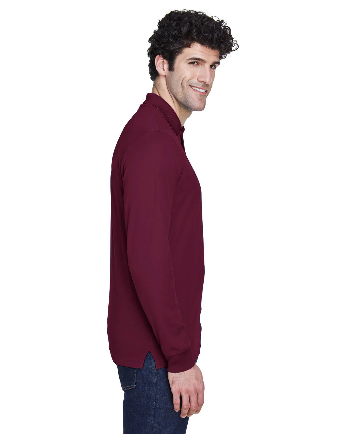 OUTLET-Core 365 Pinnacle Performance Long-Sleeve Pique Polo