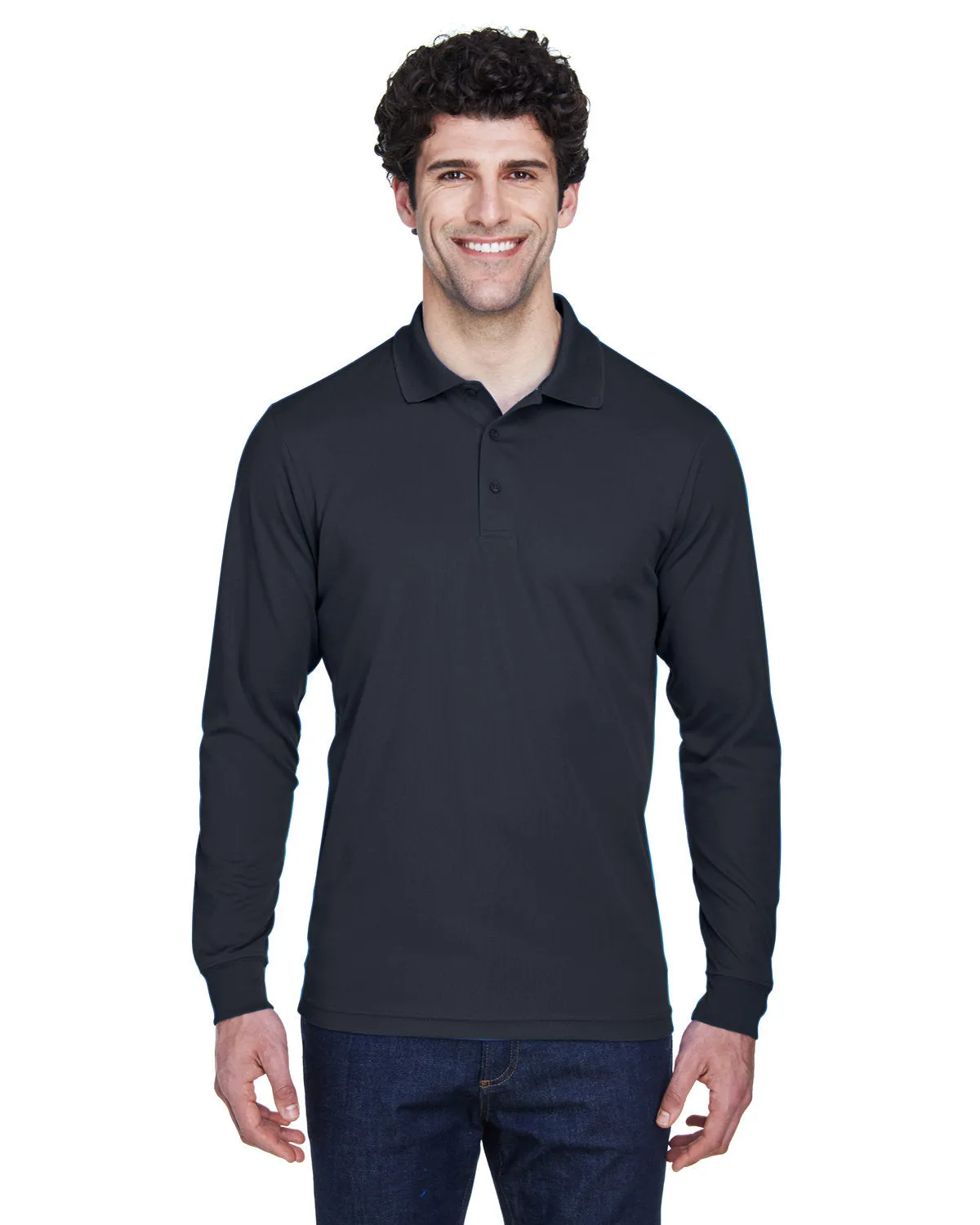 OUTLET-Core 365 Pinnacle Performance Long-Sleeve Pique Polo