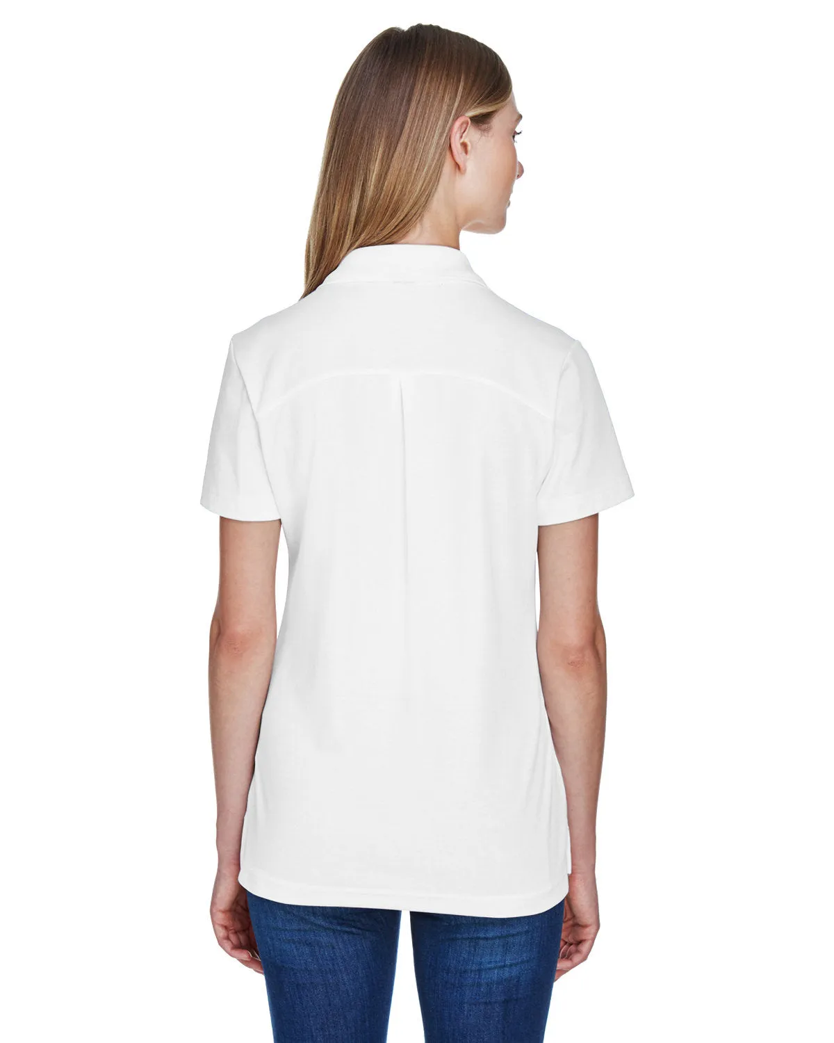 OUTLET-Devon & Jones Ladies CrownLux Performance Plaited Polo