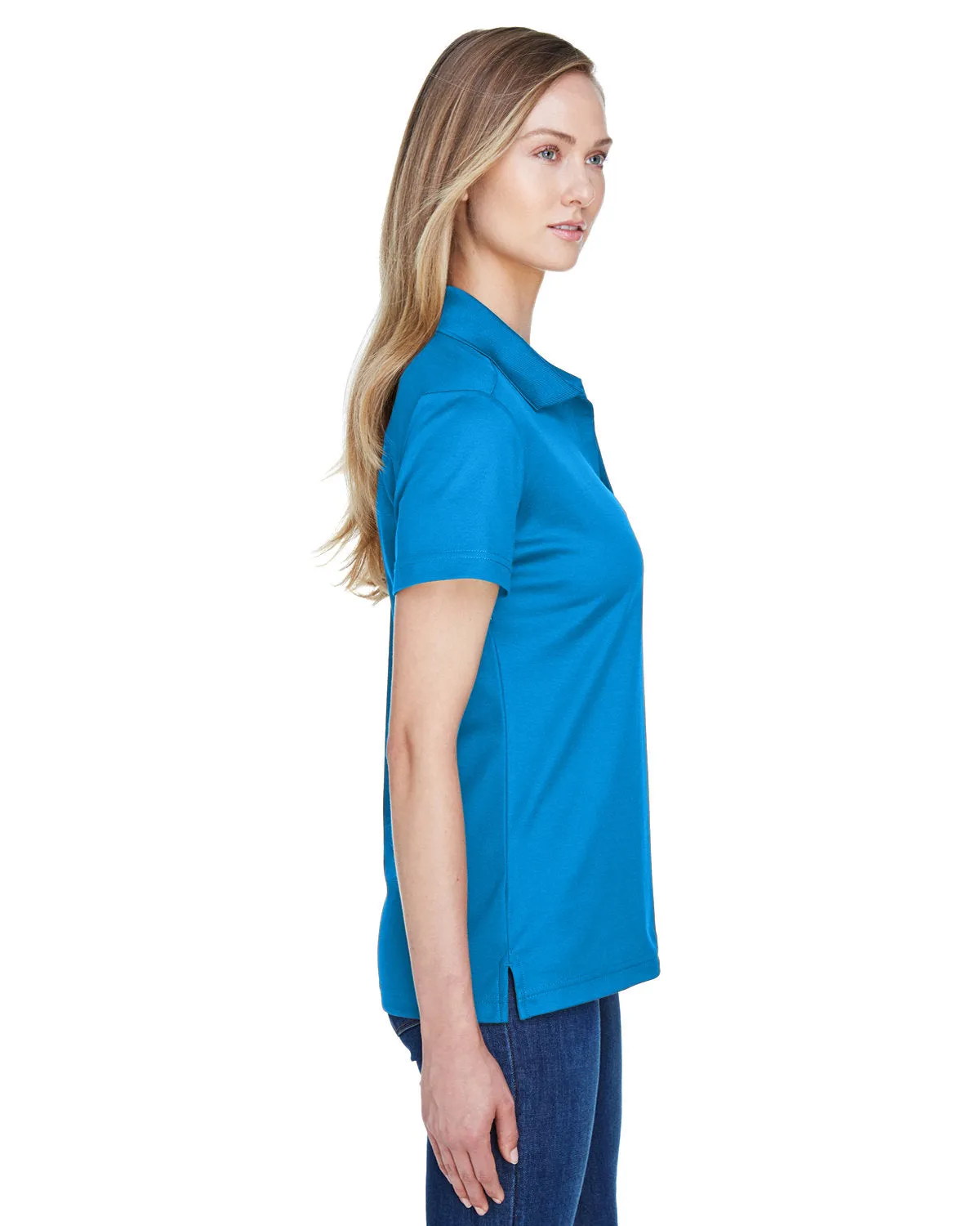 OUTLET-Devon & Jones Ladies CrownLux Performance Plaited Polo