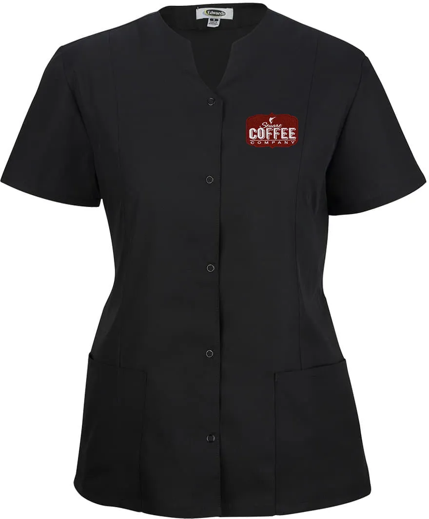 OUTLET-Edwards Ladies Essential Snap Front Smock