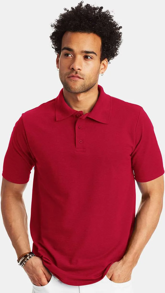OUTLET-Hanes X-Temp Piqu Sport Shirt with Fresh IQ