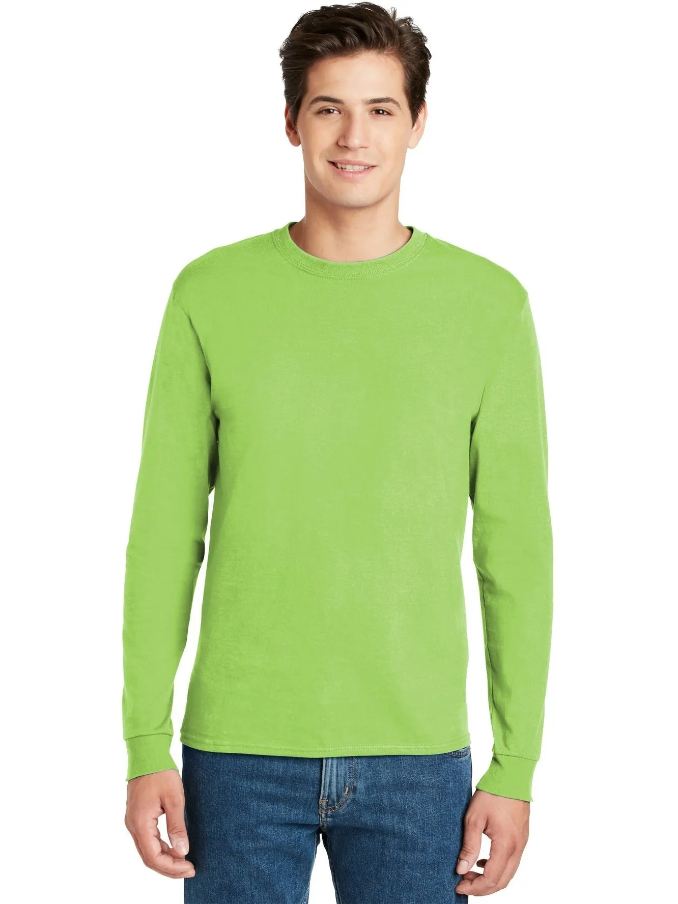 OUTLET-HanesAuthentic100% Cotton Long Sleeve T-Shirt