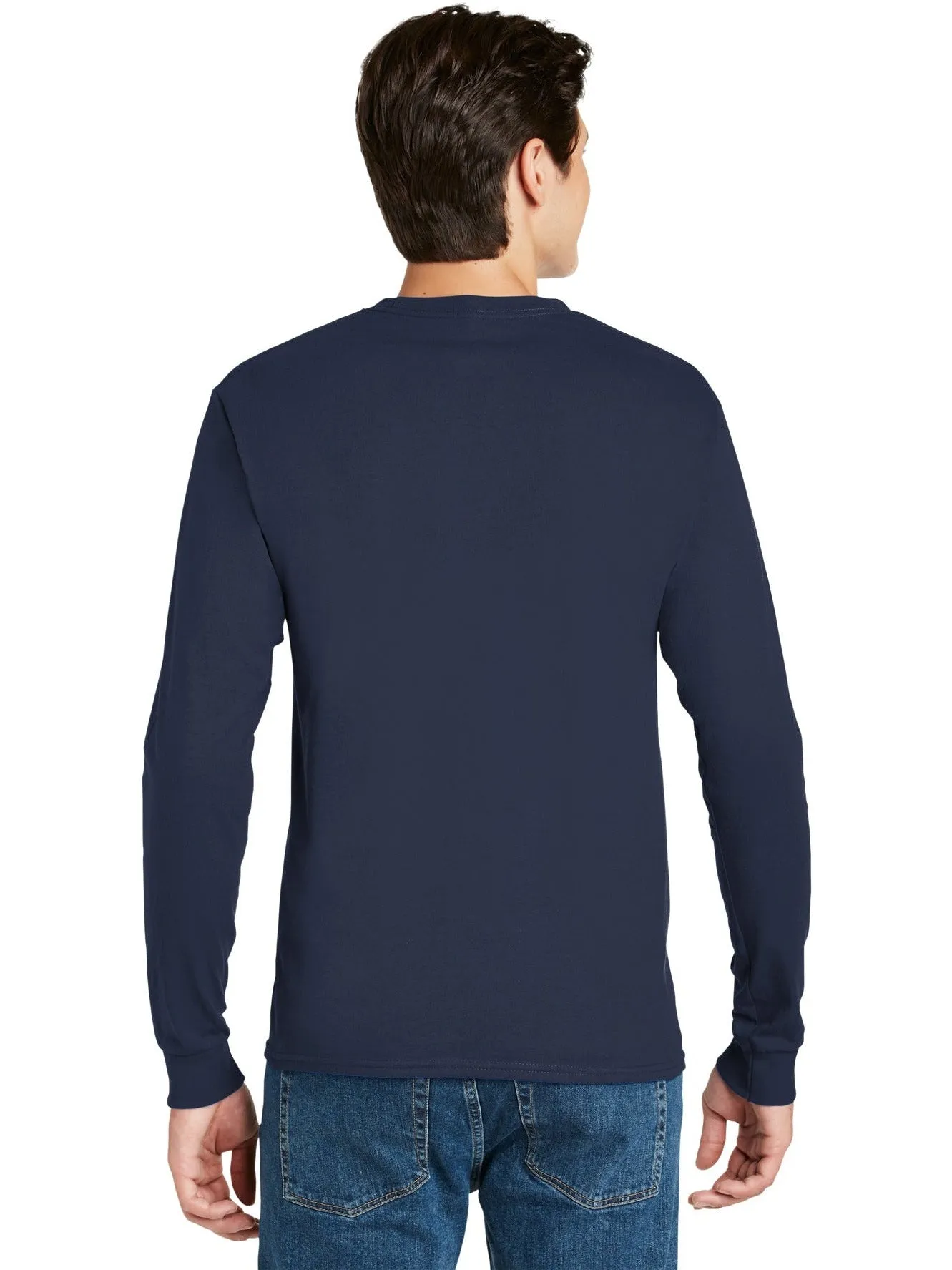 OUTLET-HanesAuthentic100% Cotton Long Sleeve T-Shirt