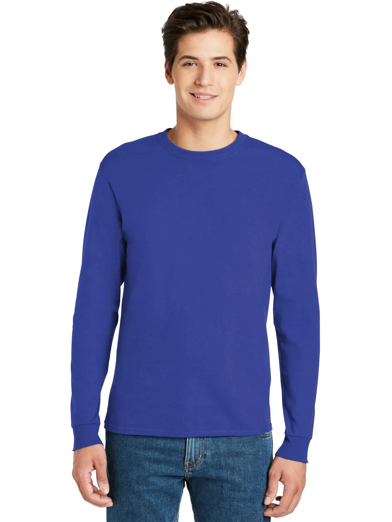 OUTLET-HanesAuthentic100% Cotton Long Sleeve T-Shirt
