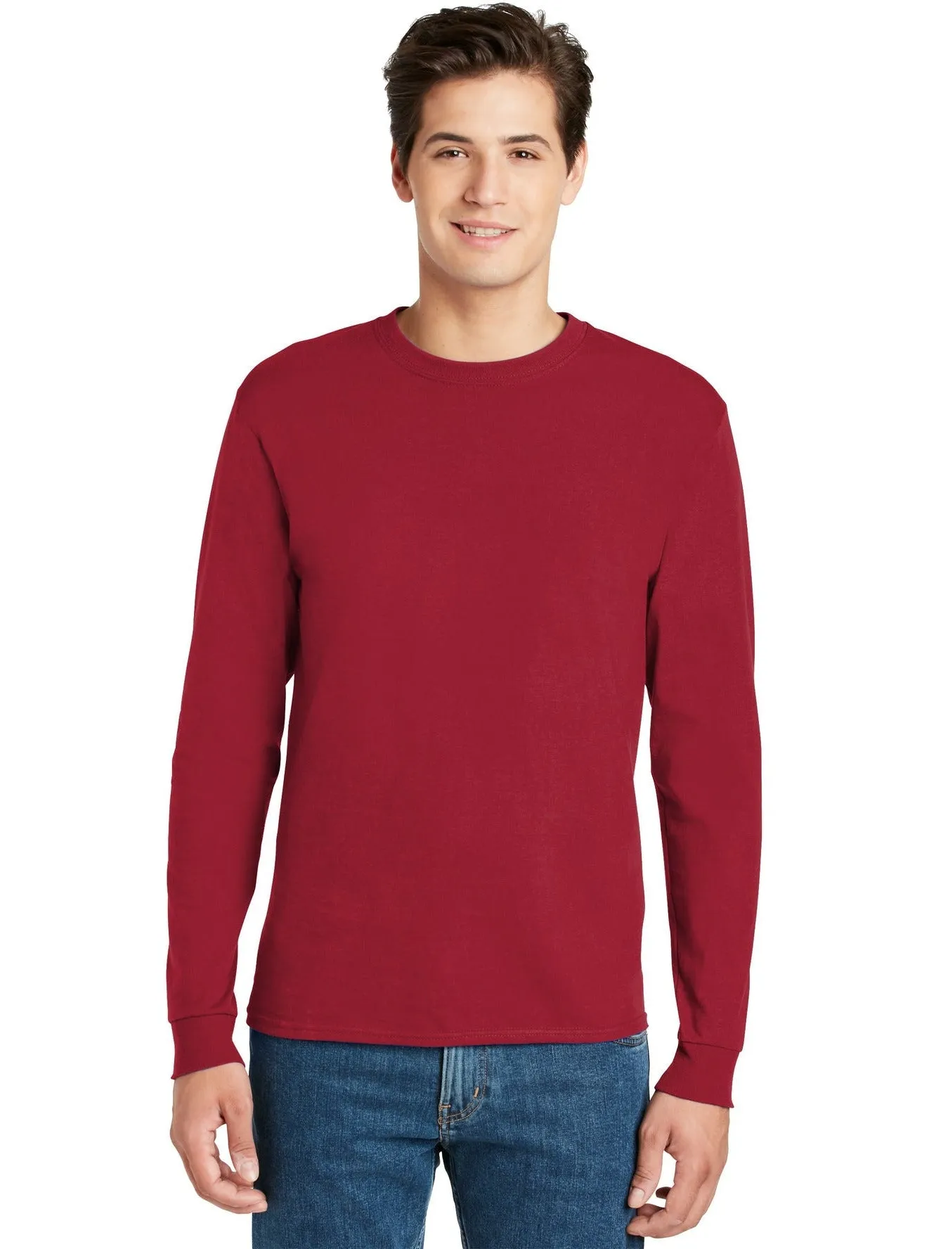 OUTLET-HanesAuthentic100% Cotton Long Sleeve T-Shirt