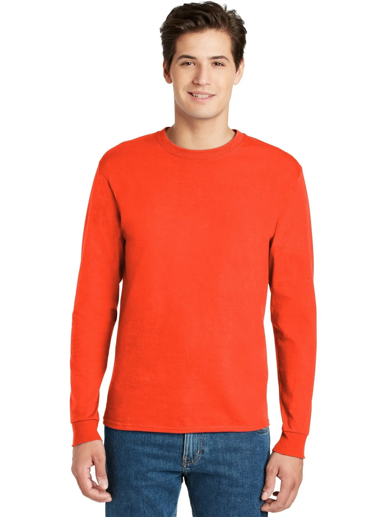 OUTLET-HanesAuthentic100% Cotton Long Sleeve T-Shirt