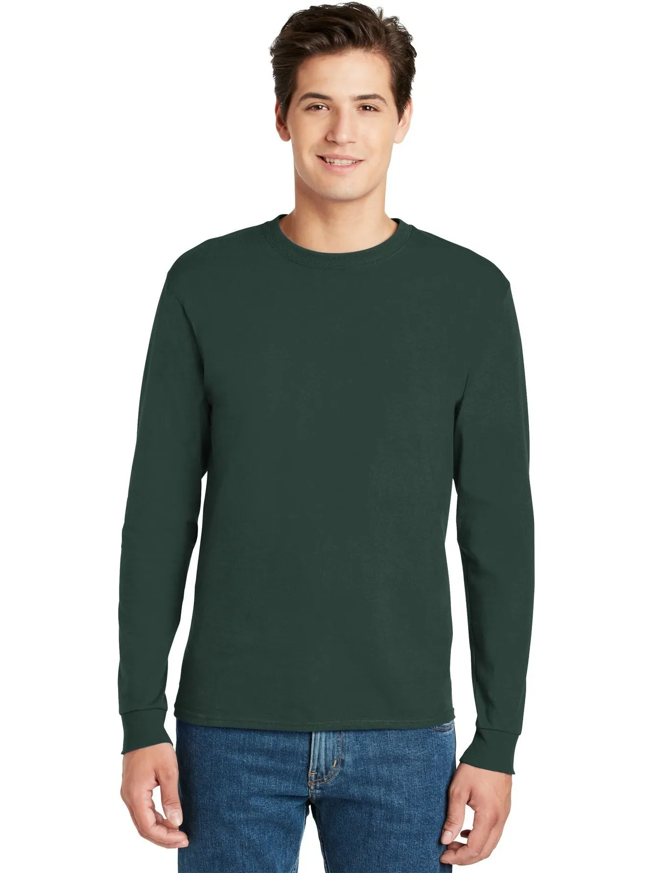 OUTLET-HanesAuthentic100% Cotton Long Sleeve T-Shirt