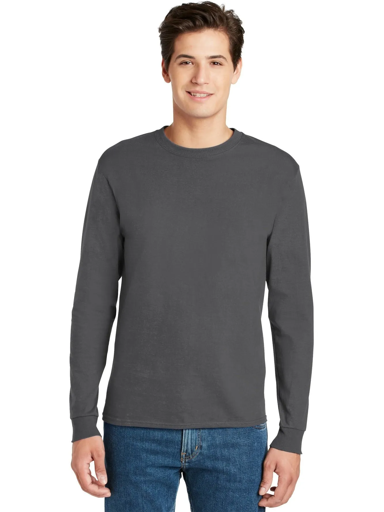 OUTLET-HanesAuthentic100% Cotton Long Sleeve T-Shirt