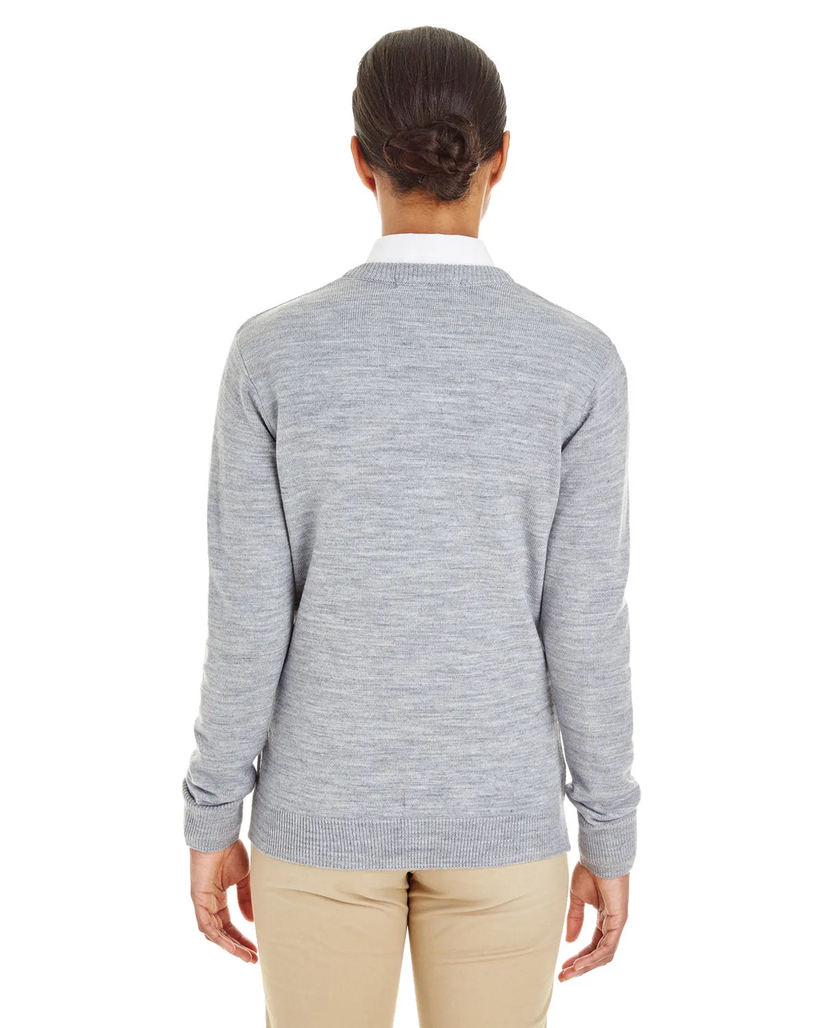 OUTLET-Harriton Ladies Pilbloc V-Neck Sweater