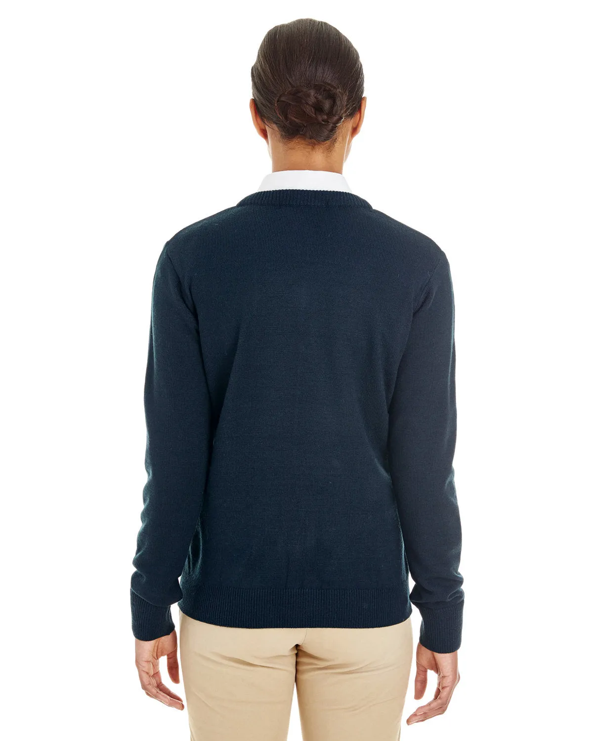 OUTLET-Harriton Ladies Pilbloc V-Neck Sweater