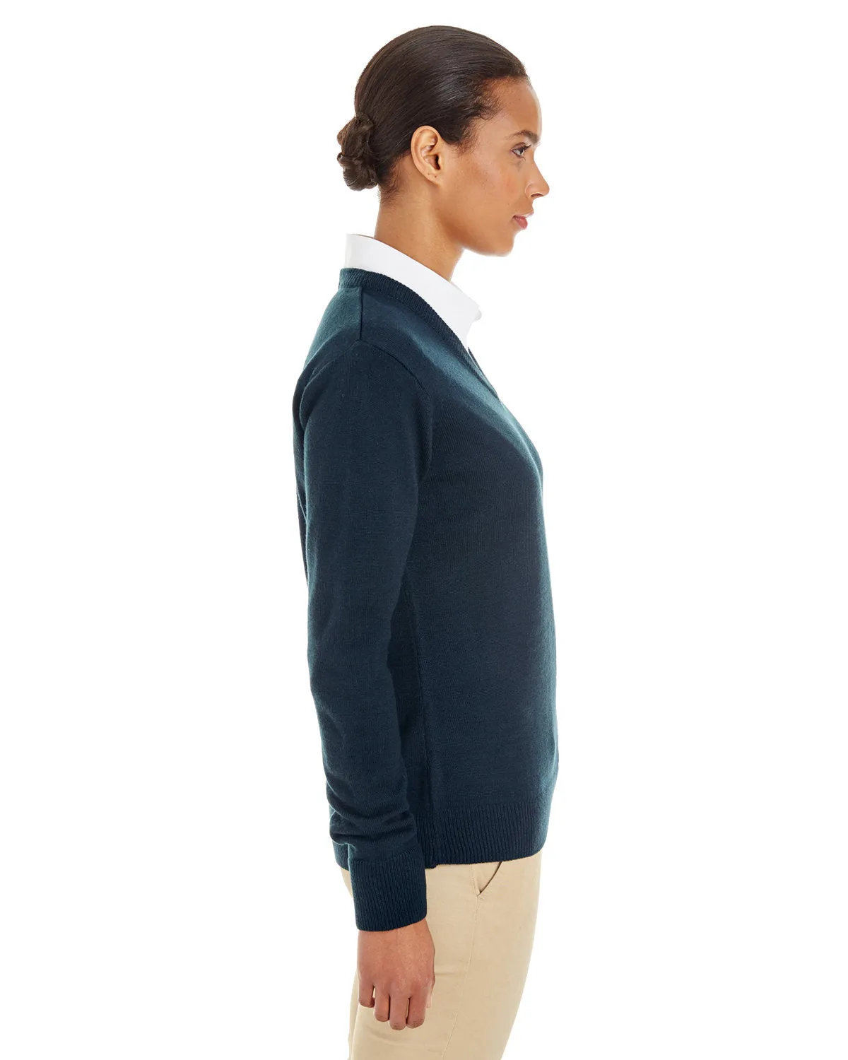 OUTLET-Harriton Ladies Pilbloc V-Neck Sweater