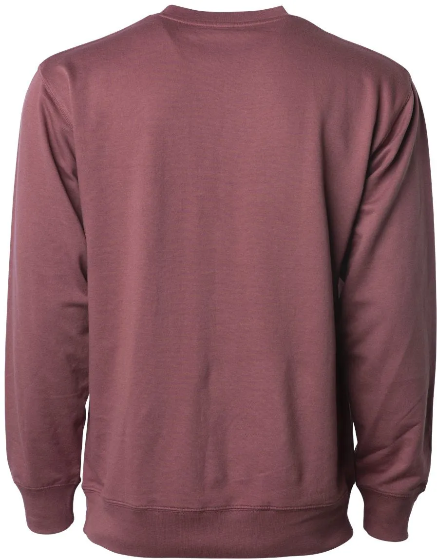 OUTLET-Independent Trading Co. Icon Unisex Lightweight Loopback Terry Crewneck Sweatshirt