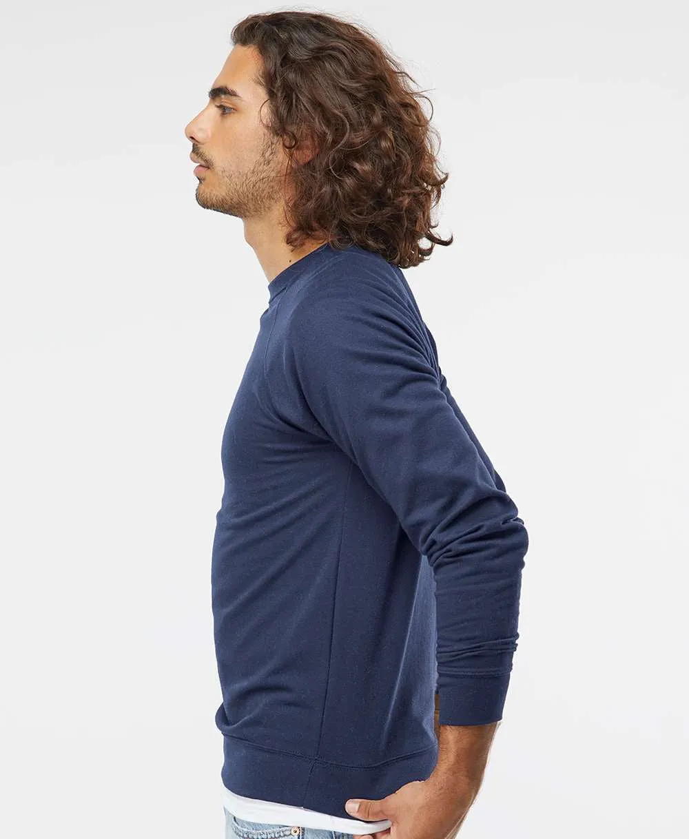 OUTLET-Independent Trading Co. Icon Unisex Lightweight Loopback Terry Crewneck Sweatshirt