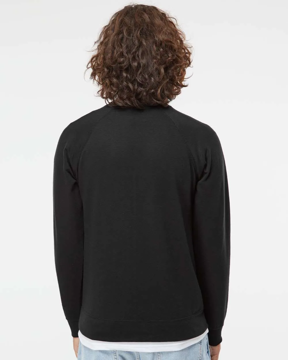 OUTLET-Independent Trading Co. Icon Unisex Lightweight Loopback Terry Crewneck Sweatshirt