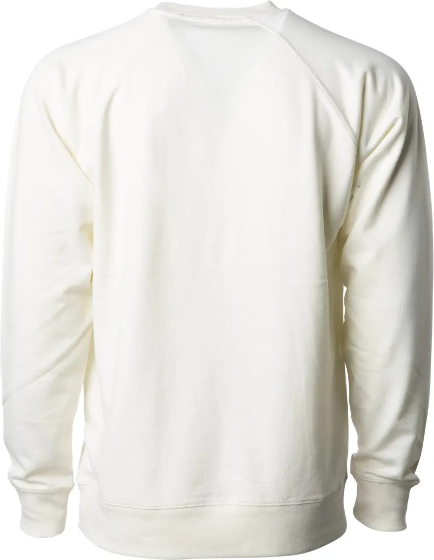OUTLET-Independent Trading Co. Icon Unisex Lightweight Loopback Terry Crewneck Sweatshirt