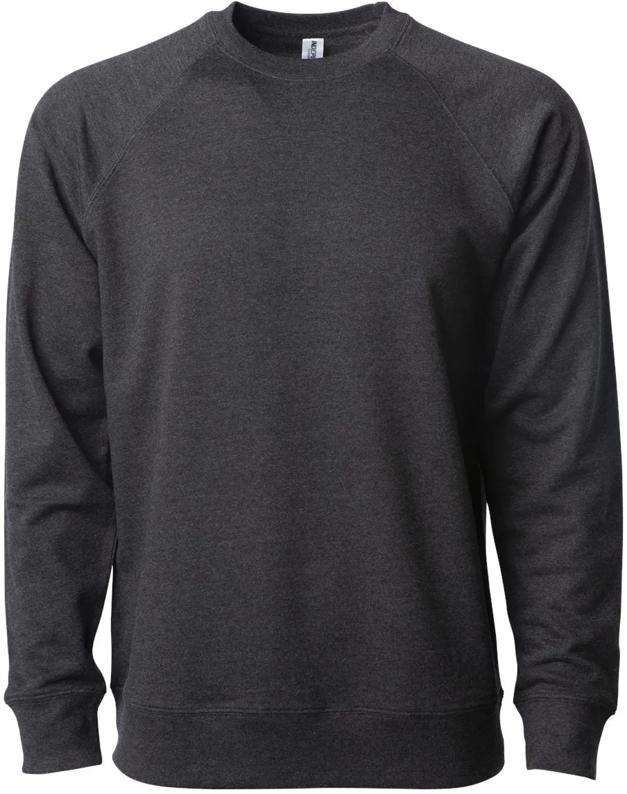 OUTLET-Independent Trading Co. Icon Unisex Lightweight Loopback Terry Crewneck Sweatshirt