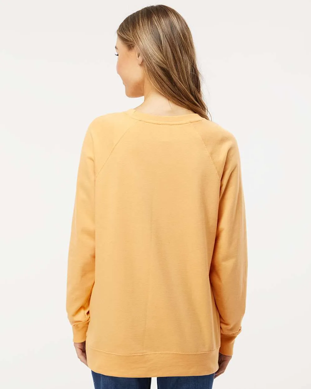 OUTLET-Independent Trading Co. Icon Unisex Lightweight Loopback Terry Crewneck Sweatshirt