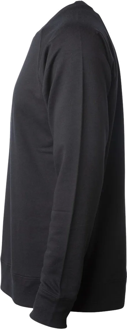 OUTLET-Independent Trading Co. Icon Unisex Lightweight Loopback Terry Crewneck Sweatshirt