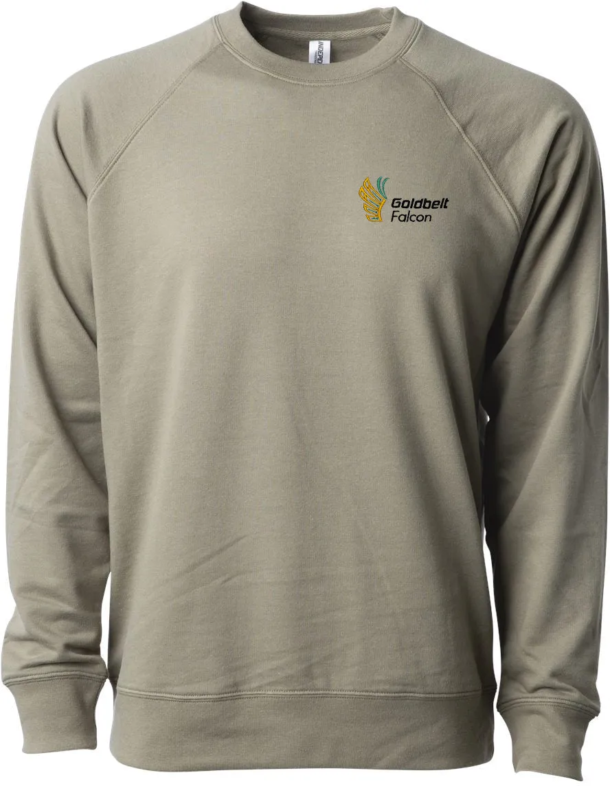OUTLET-Independent Trading Co. Icon Unisex Lightweight Loopback Terry Crewneck Sweatshirt
