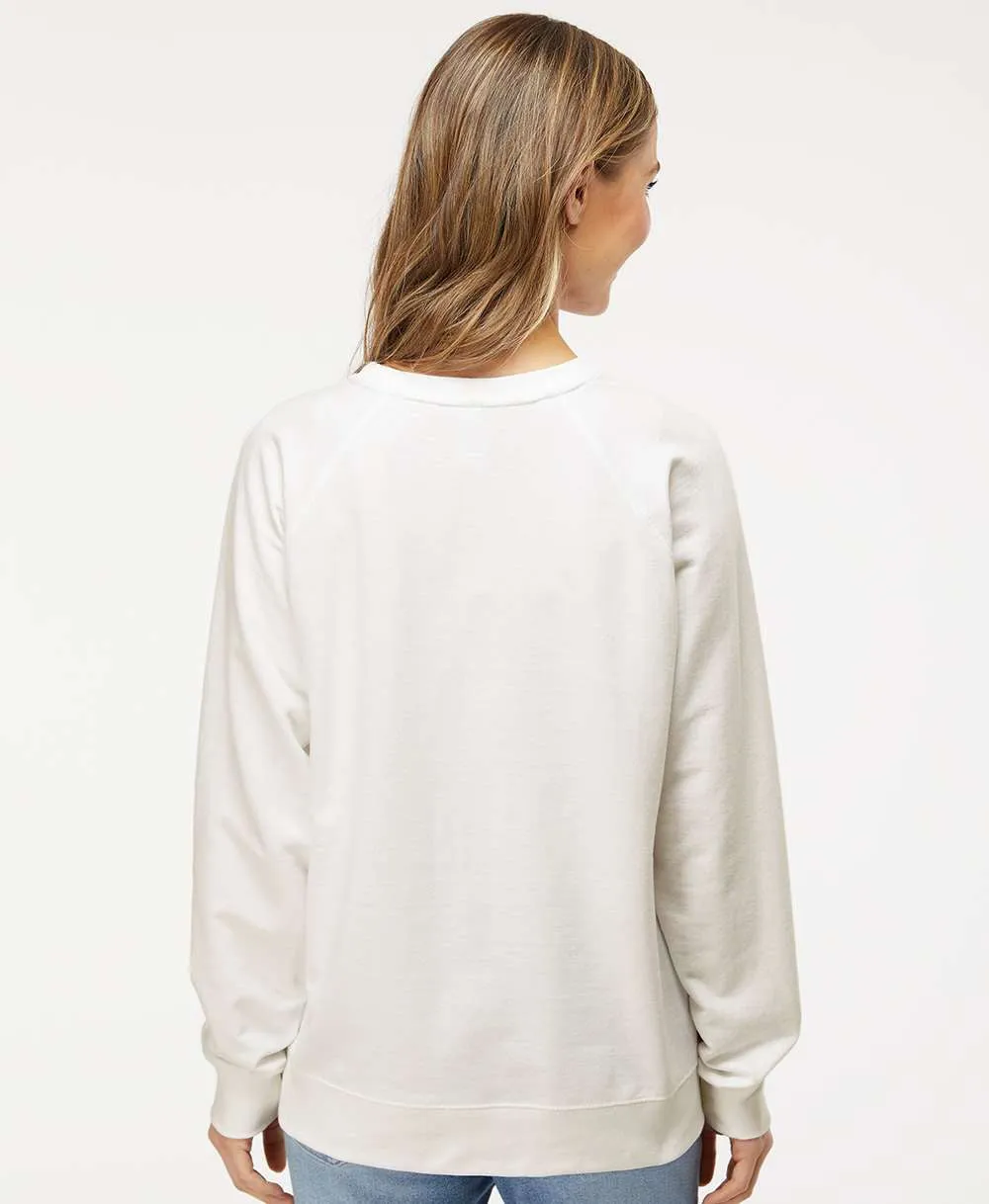 OUTLET-Independent Trading Co. Icon Unisex Lightweight Loopback Terry Crewneck Sweatshirt