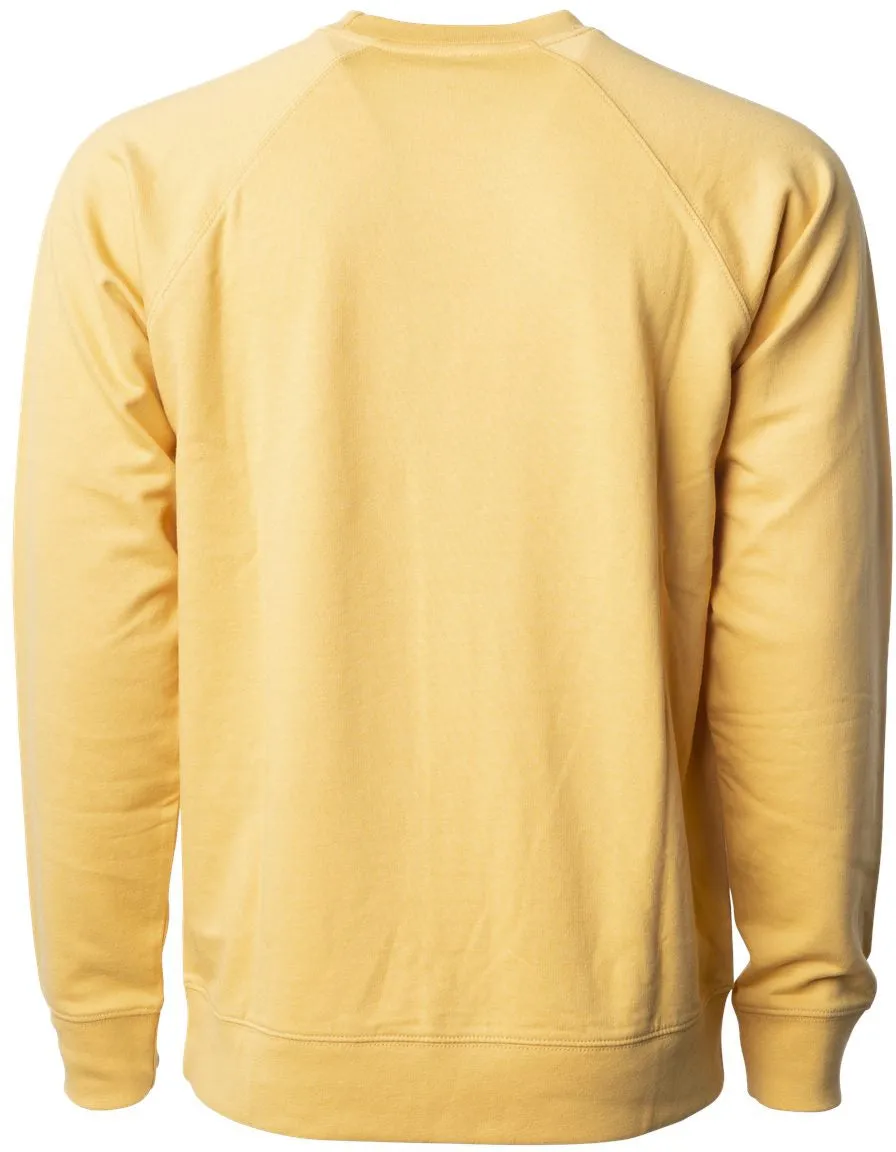 OUTLET-Independent Trading Co. Icon Unisex Lightweight Loopback Terry Crewneck Sweatshirt