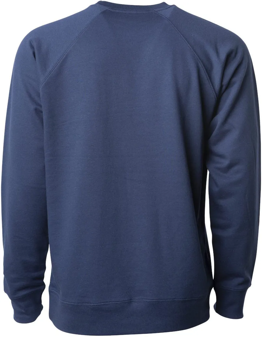 OUTLET-Independent Trading Co. Icon Unisex Lightweight Loopback Terry Crewneck Sweatshirt