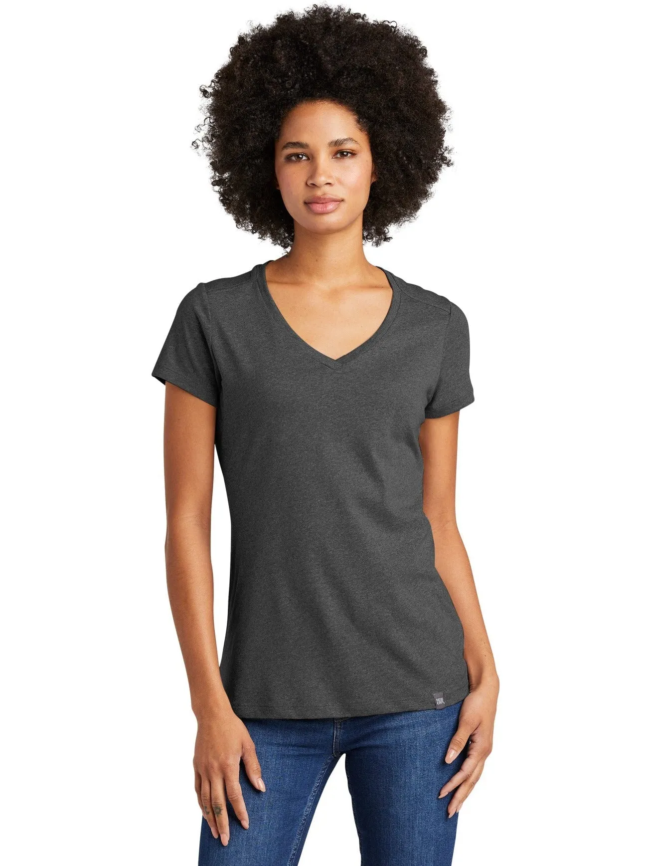 OUTLET-New EraLadies Heritage Blend V-Neck Tee