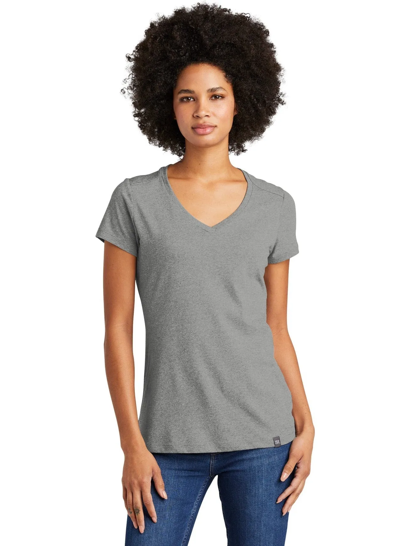 OUTLET-New EraLadies Heritage Blend V-Neck Tee