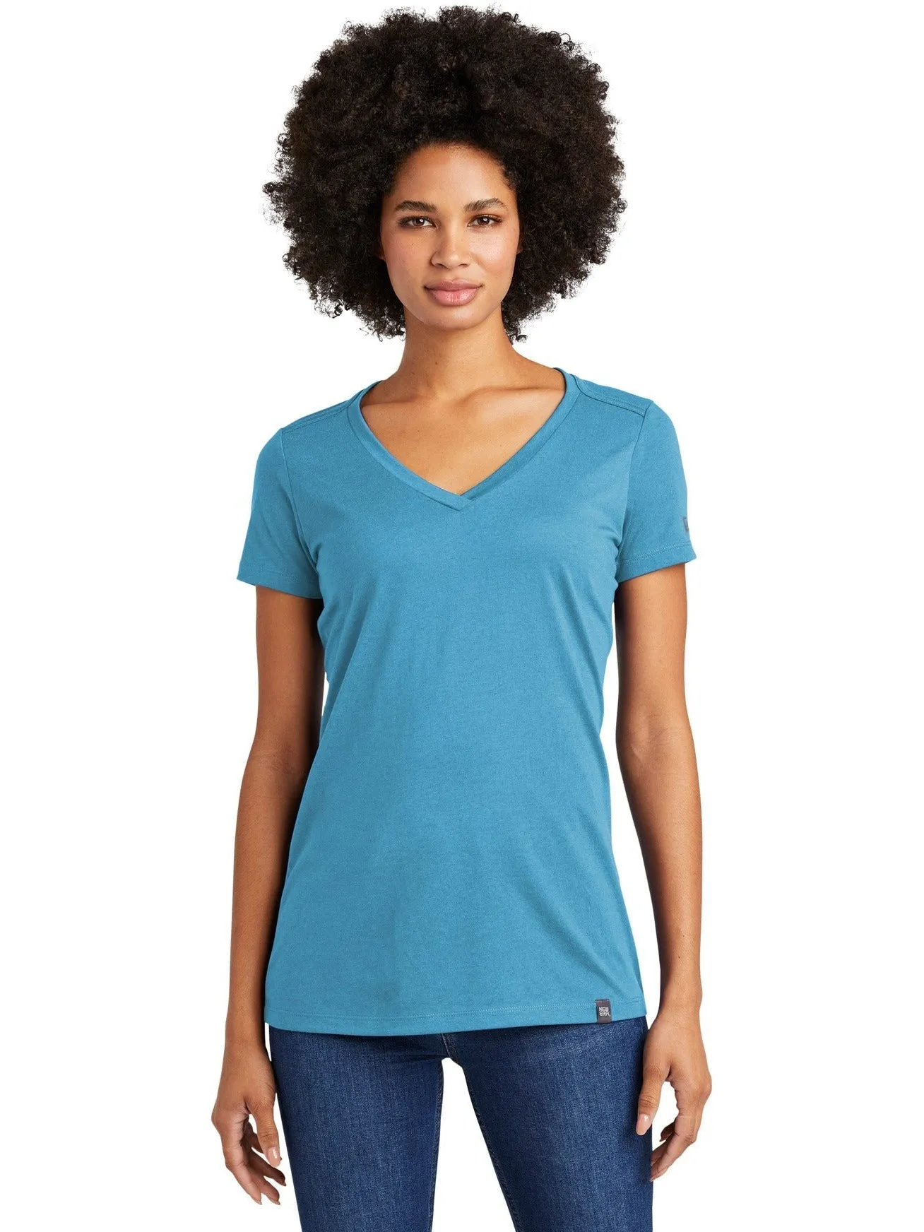 OUTLET-New EraLadies Heritage Blend V-Neck Tee