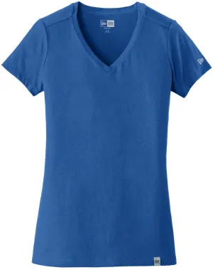 OUTLET-New EraLadies Heritage Blend V-Neck Tee