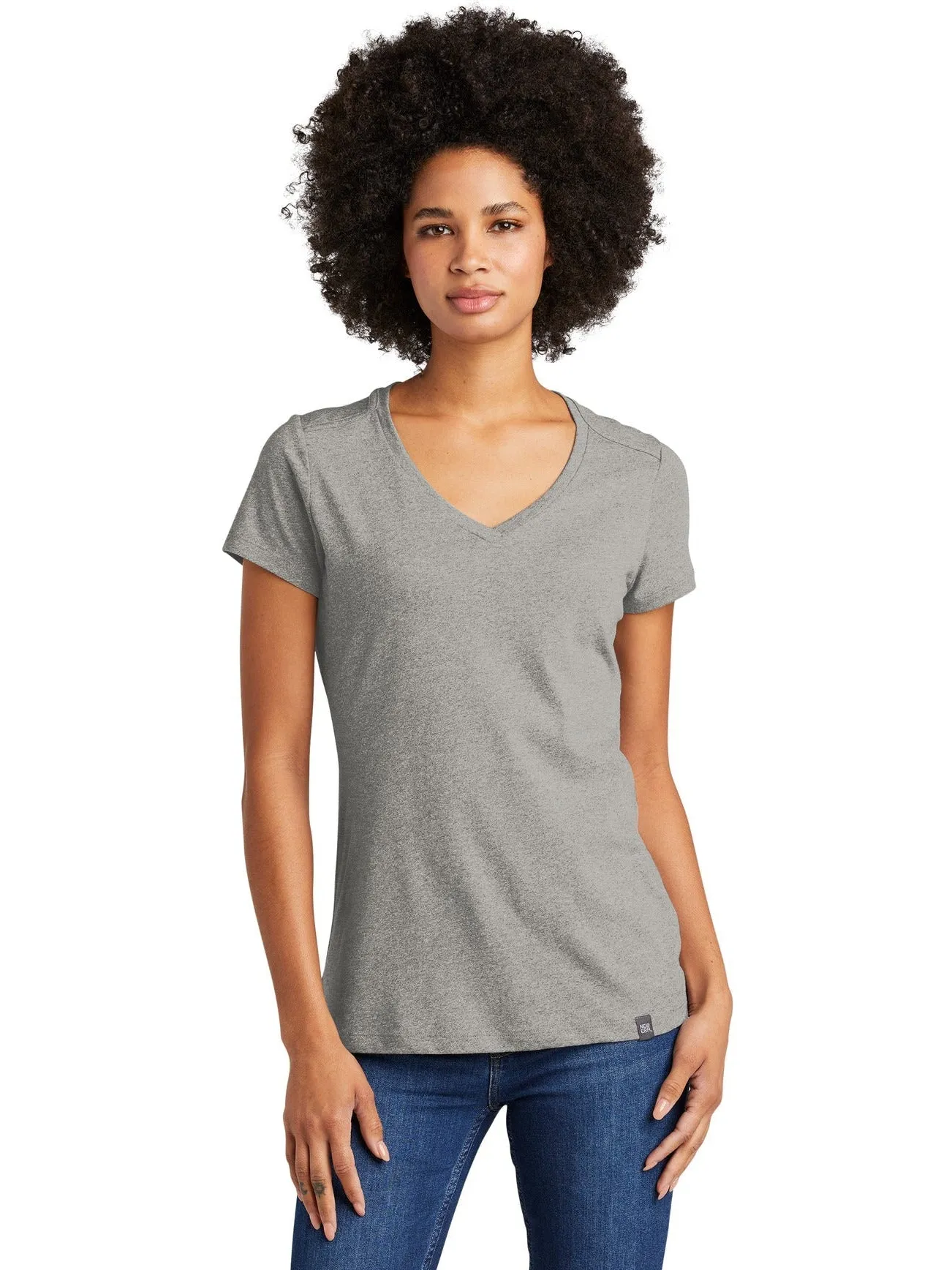 OUTLET-New EraLadies Heritage Blend V-Neck Tee