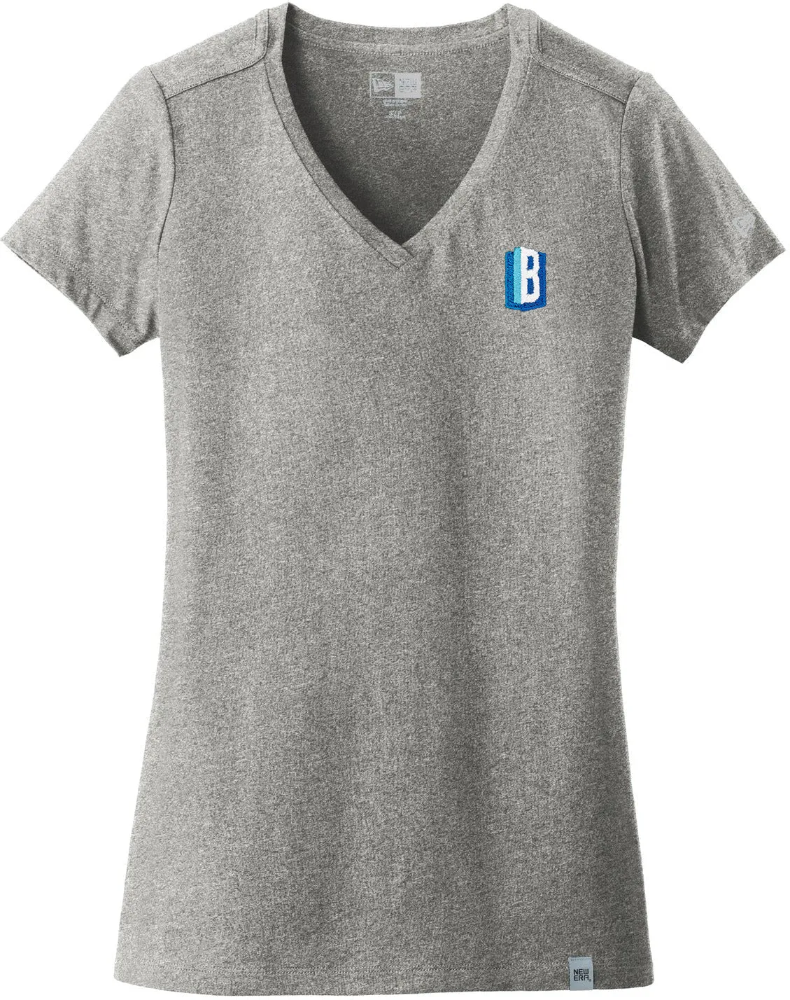 OUTLET-New EraLadies Heritage Blend V-Neck Tee