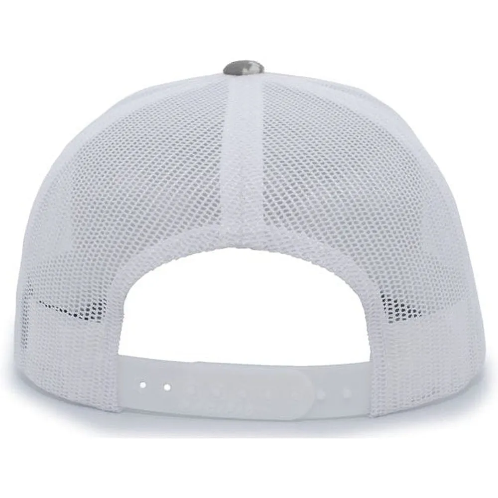 OUTLET-Pacific Headwear Camo Snapback Trucker Cap