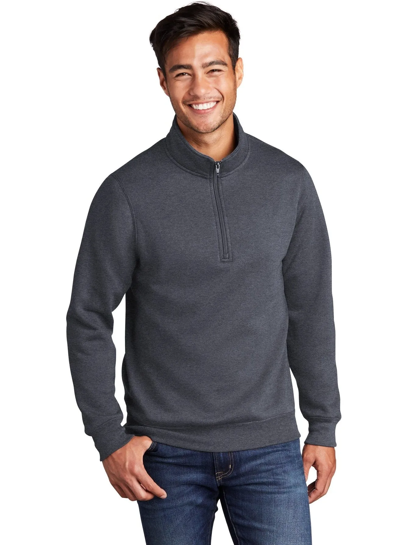 OUTLET-Port & Company Core Fleece 1/4-Zip Pullover Sweatshirt